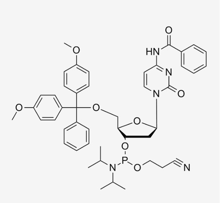N4-Benzoyl-2'-Deoxy-5'-O--Cytidine 3' - polvere CAS 102212-98-6 di Phosphoramidite del nucleosidico del CE cy3