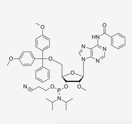 Sintesi CAS di N6-Bz-5'-O--2'-OMe-A-CE Phosphoramidite 110782-31-5 C48H54N7O8P