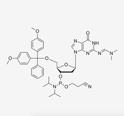 DMF -DG ha modificato i nucleotidi 5' - O--N2-DMF-2'-Deoxyguanosine 3' - CE Phosphoramidite CAS 330628-04-1
