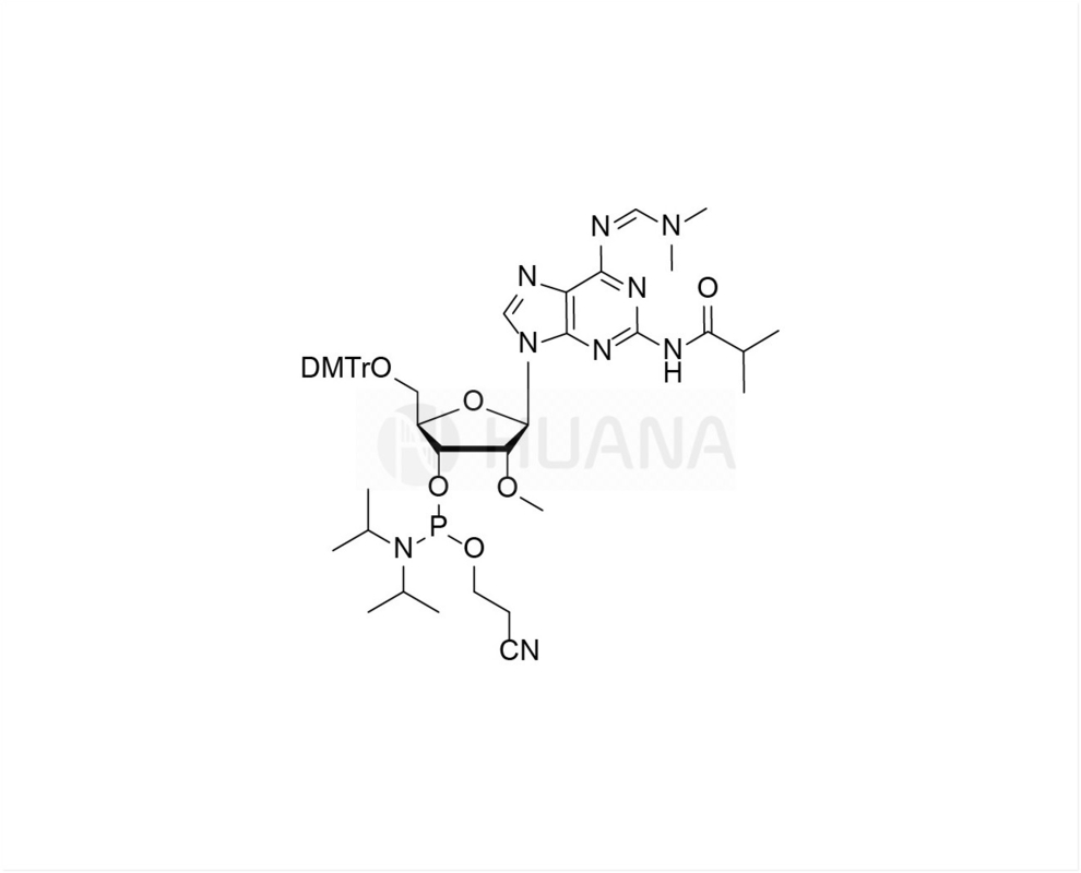 DMTr-2'-O-Me-N2-iBu-N6-dmf- 2-amido-rA-3'-CE-fosforamidite