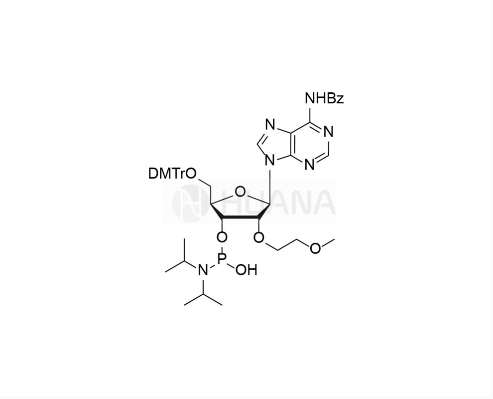DMTr-2'-O-MOE-rA(Bz)-3'-CE-(1-idrossi-N,N-diisopropil)fosforamidite
