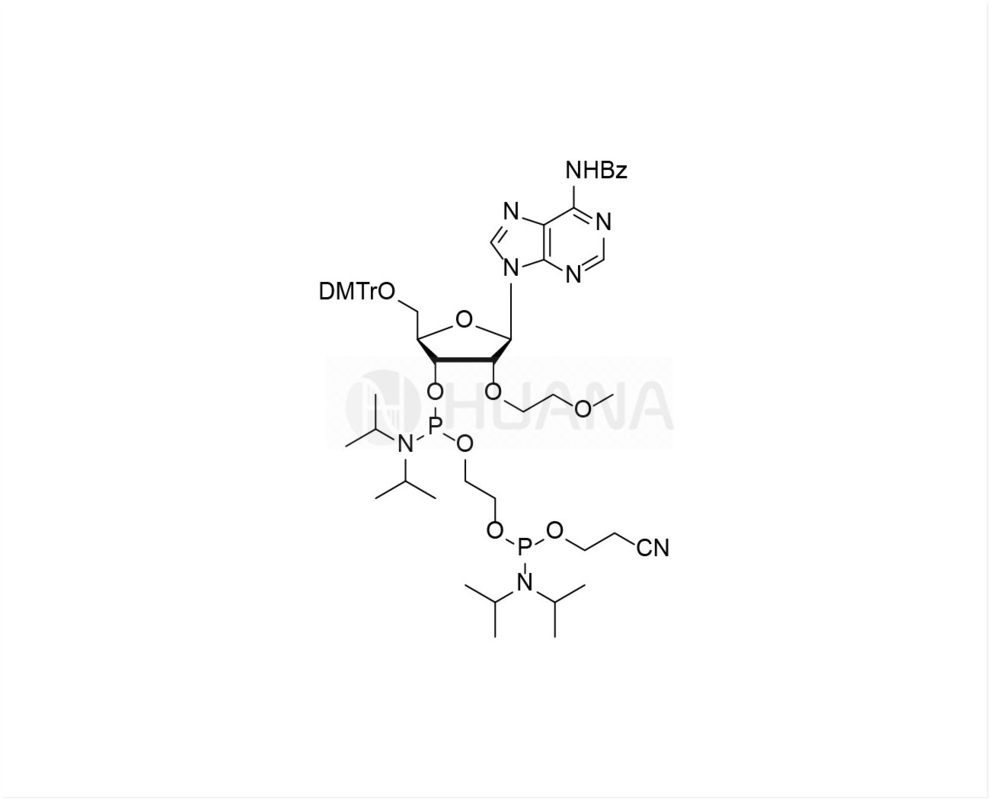 DMTr-2'-O-MOE-rA(Bz)-3'- ((2-cianetoxi) ((diisopropilamino) fosforamidite) - etil-diisopropilfosforamidite