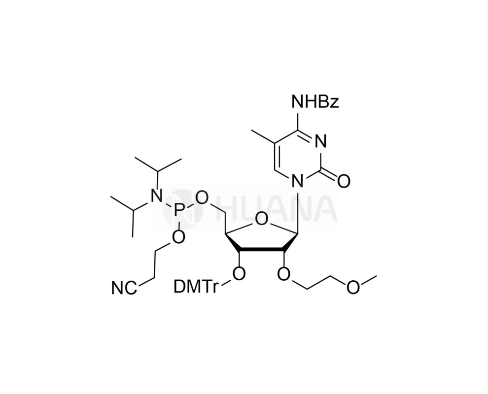 3'-O-DMTr-2'-O-MOE-5-Me-rC ((Bz)-5'-CE-Fosforamidite