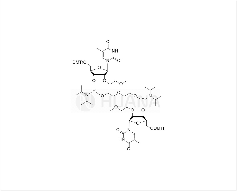 di ((5'-O-DMTr-2'-O-MOE-rT-3'-oxy) - ((oxybis ((etan-1,2-diyl)) - bis ((diisopropilfosforamidite)