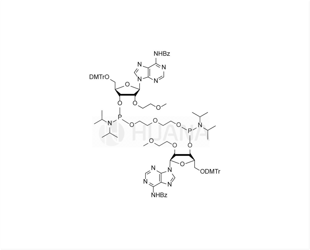 di ((5'-O-DMTr-2'-O-MOE-rA(Bz)-3'-oxy) - ((oxybis ((etan-1,2-diyl)) - bis ((diisopropilfosforamidite)